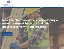 Tablet Screenshot of neuranapharma.com